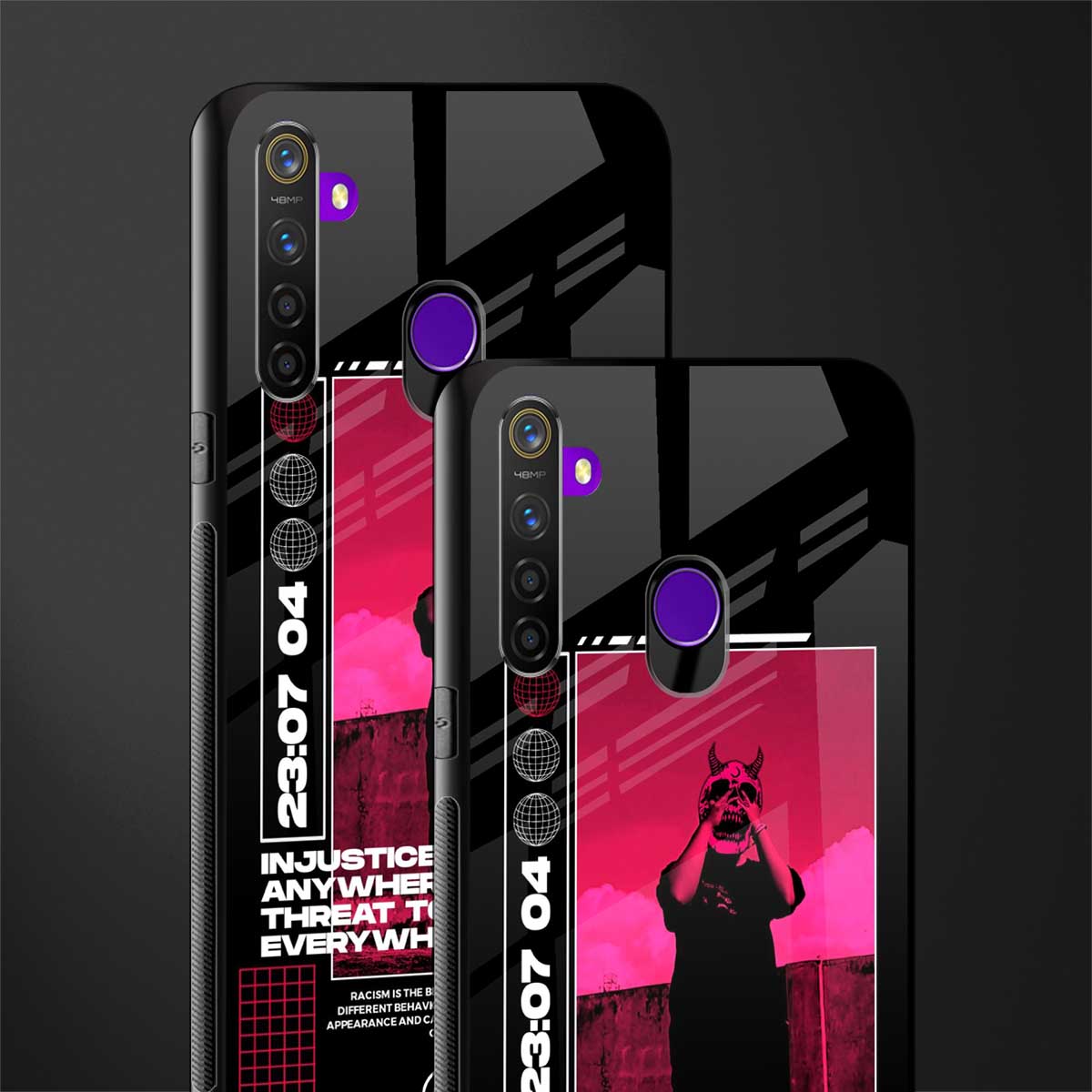 injustice glass case for realme 5 pro image-2