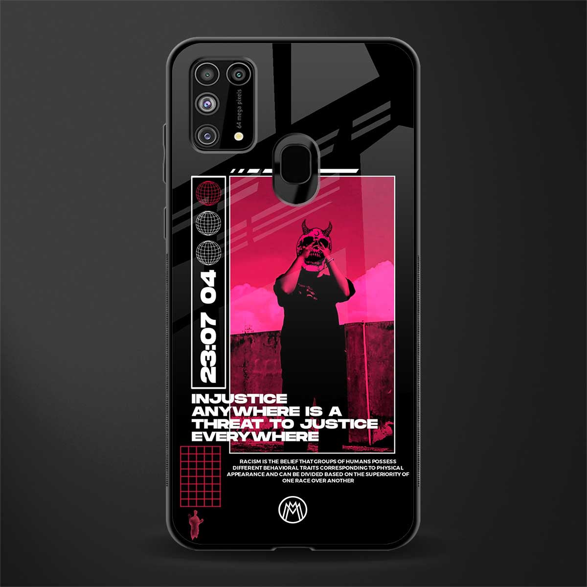 injustice glass case for samsung galaxy m31 image