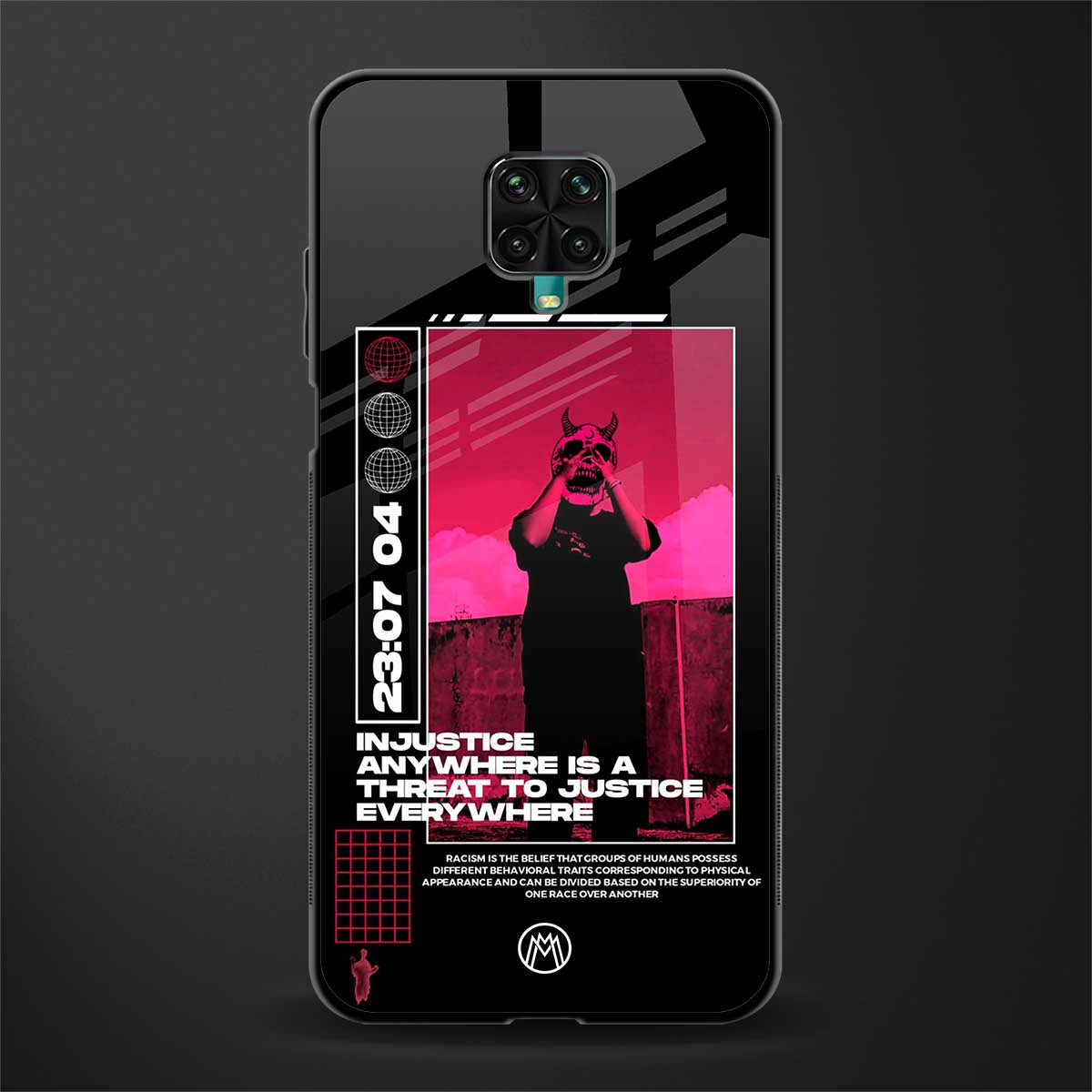 injustice glass case for poco m2 pro image