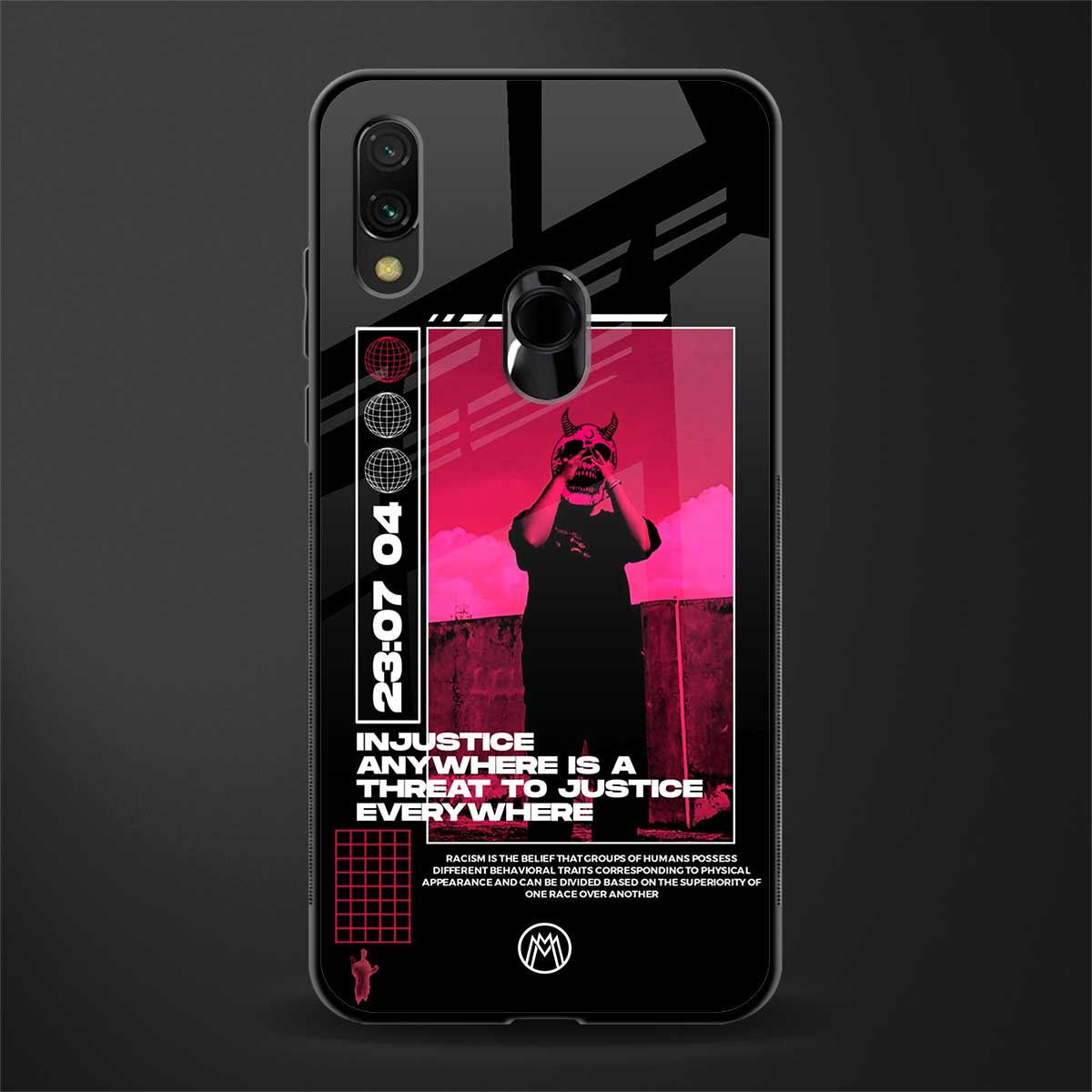 injustice glass case for redmi 7redmi y3 image