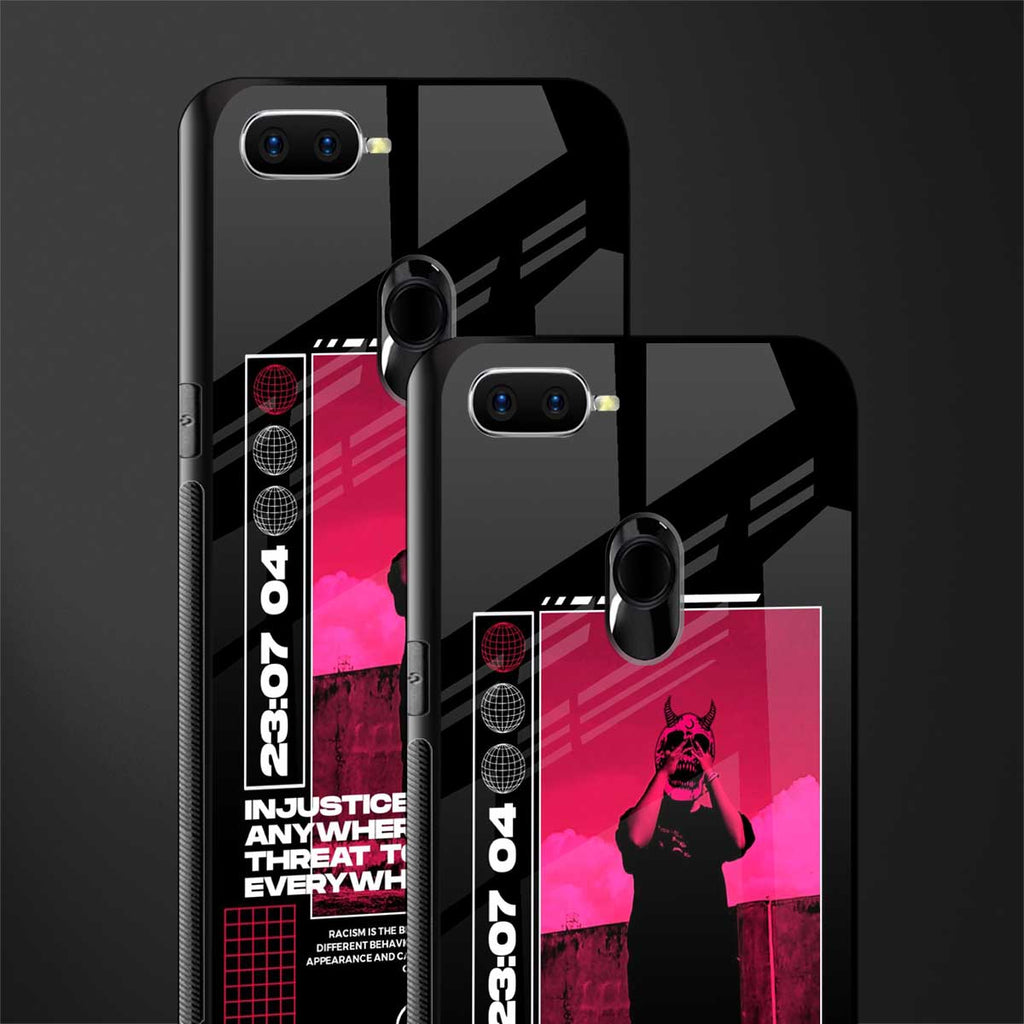 injustice glass case for oppo a12 image-2