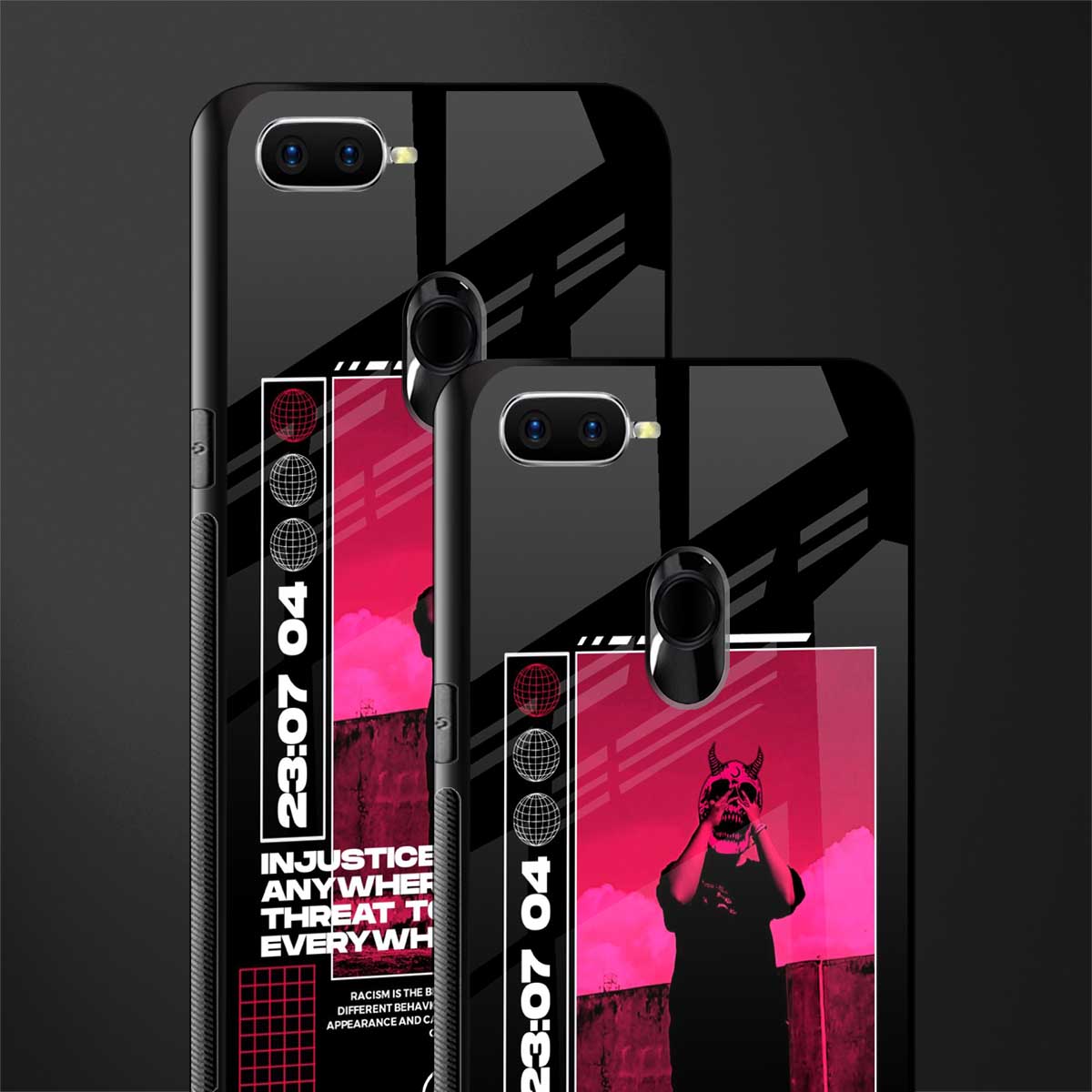 injustice glass case for oppo a12 image-2