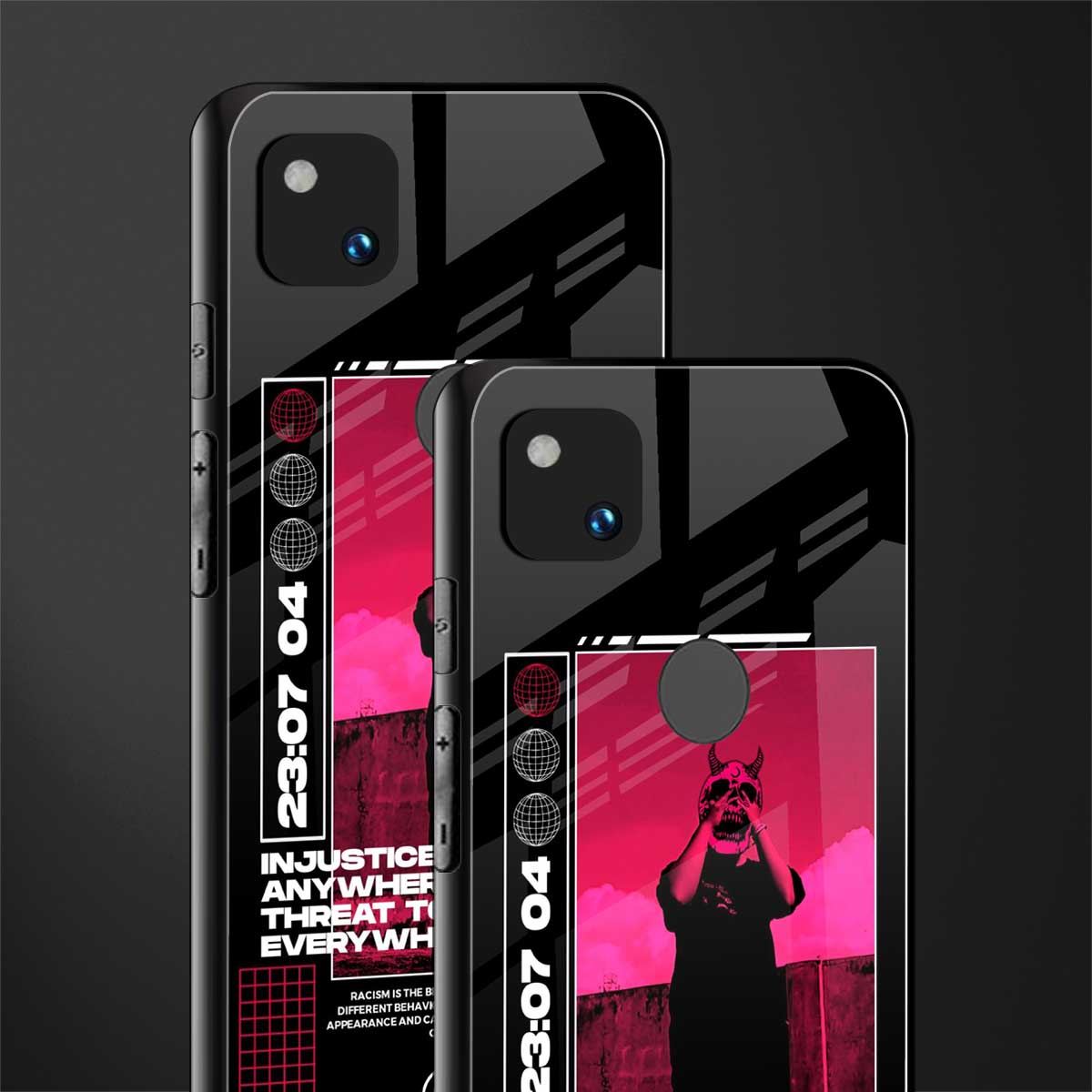 injustice back phone cover | glass case for google pixel 4a 4g
