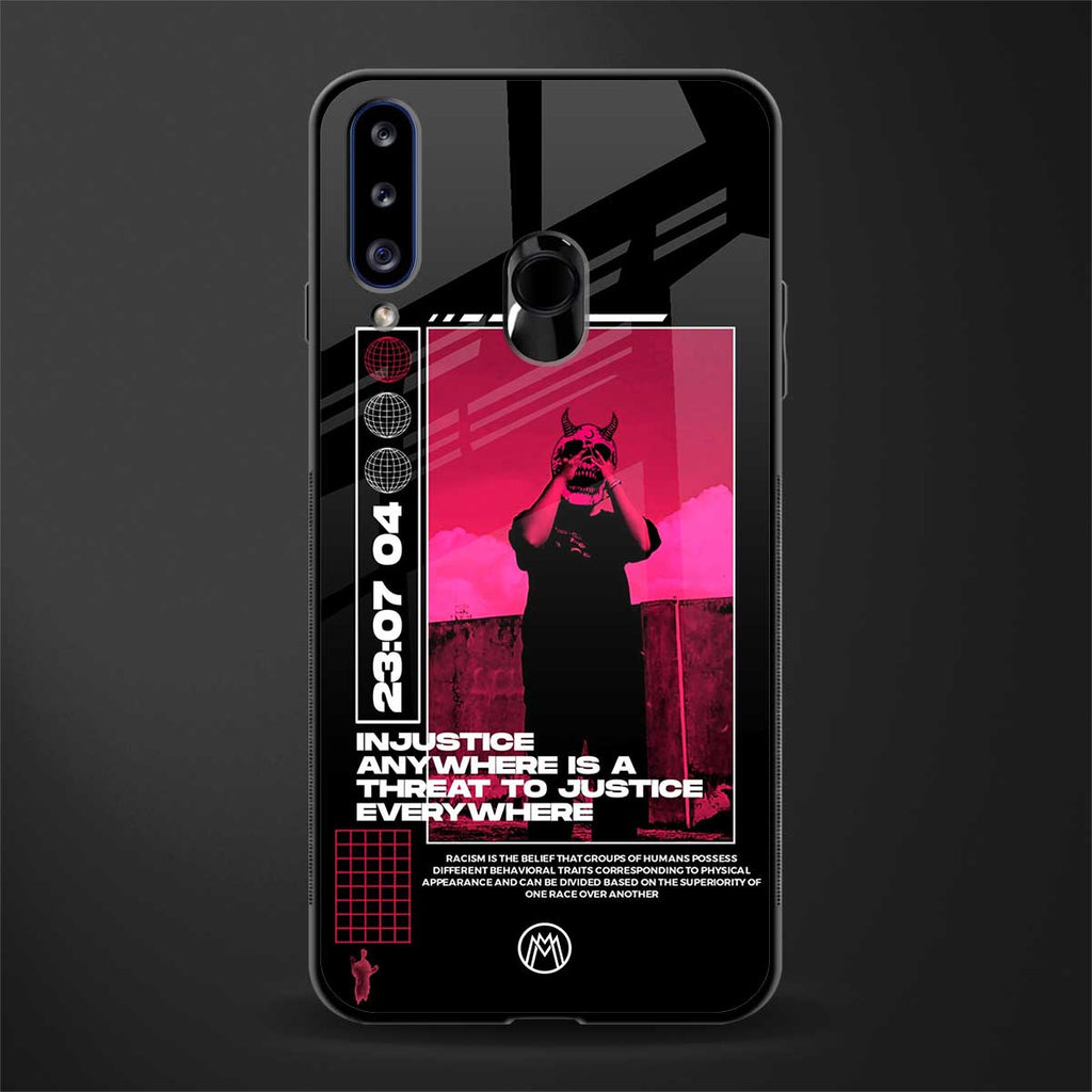 injustice glass case for samsung galaxy a20s image