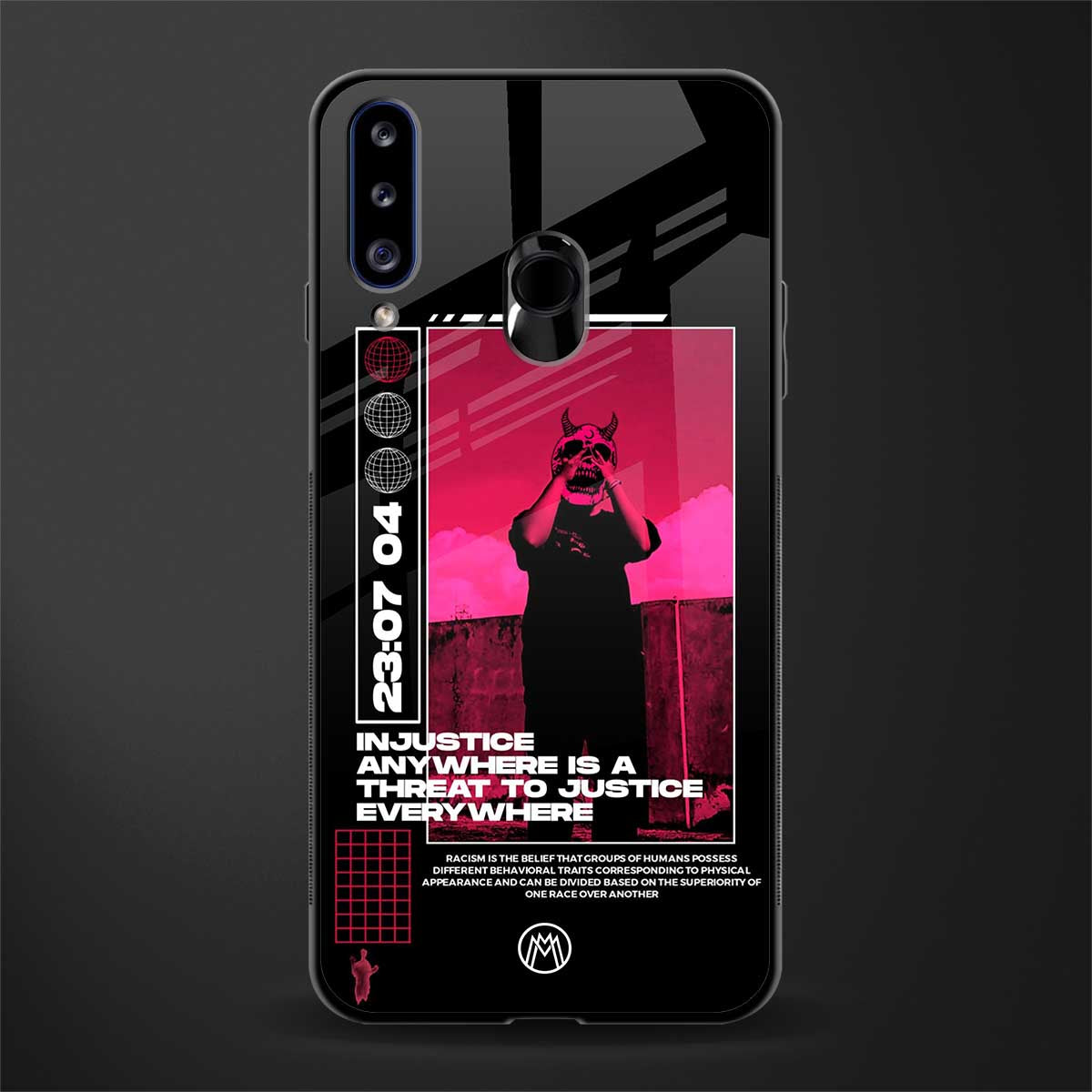 injustice glass case for samsung galaxy a20s image