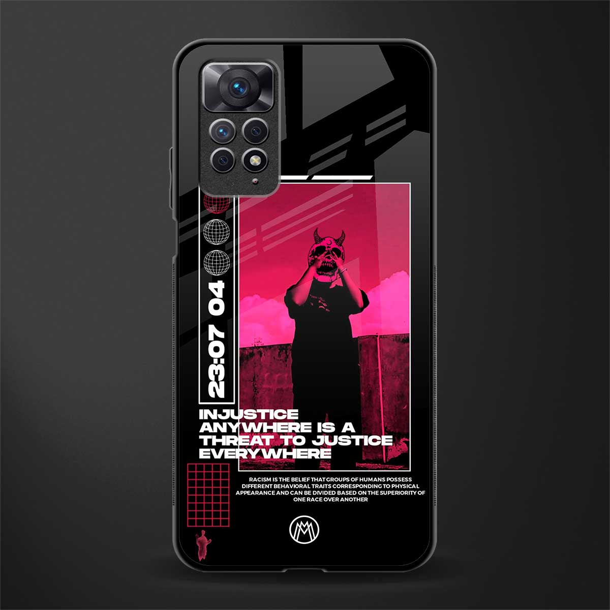 injustice glass case for redmi note 11s image