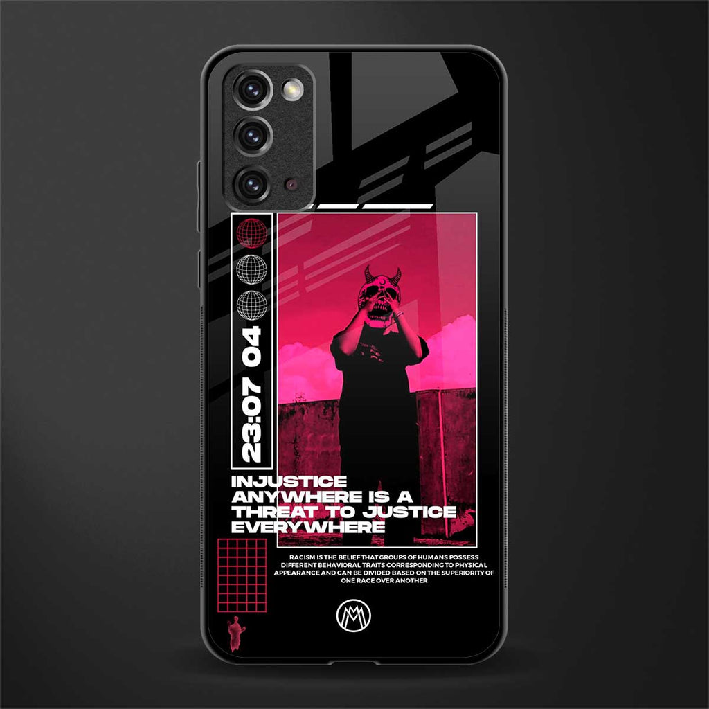 injustice glass case for samsung galaxy note 20 image