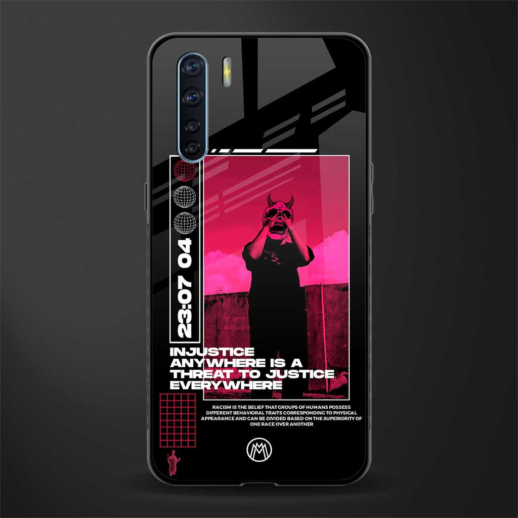 injustice glass case for oppo f15 image