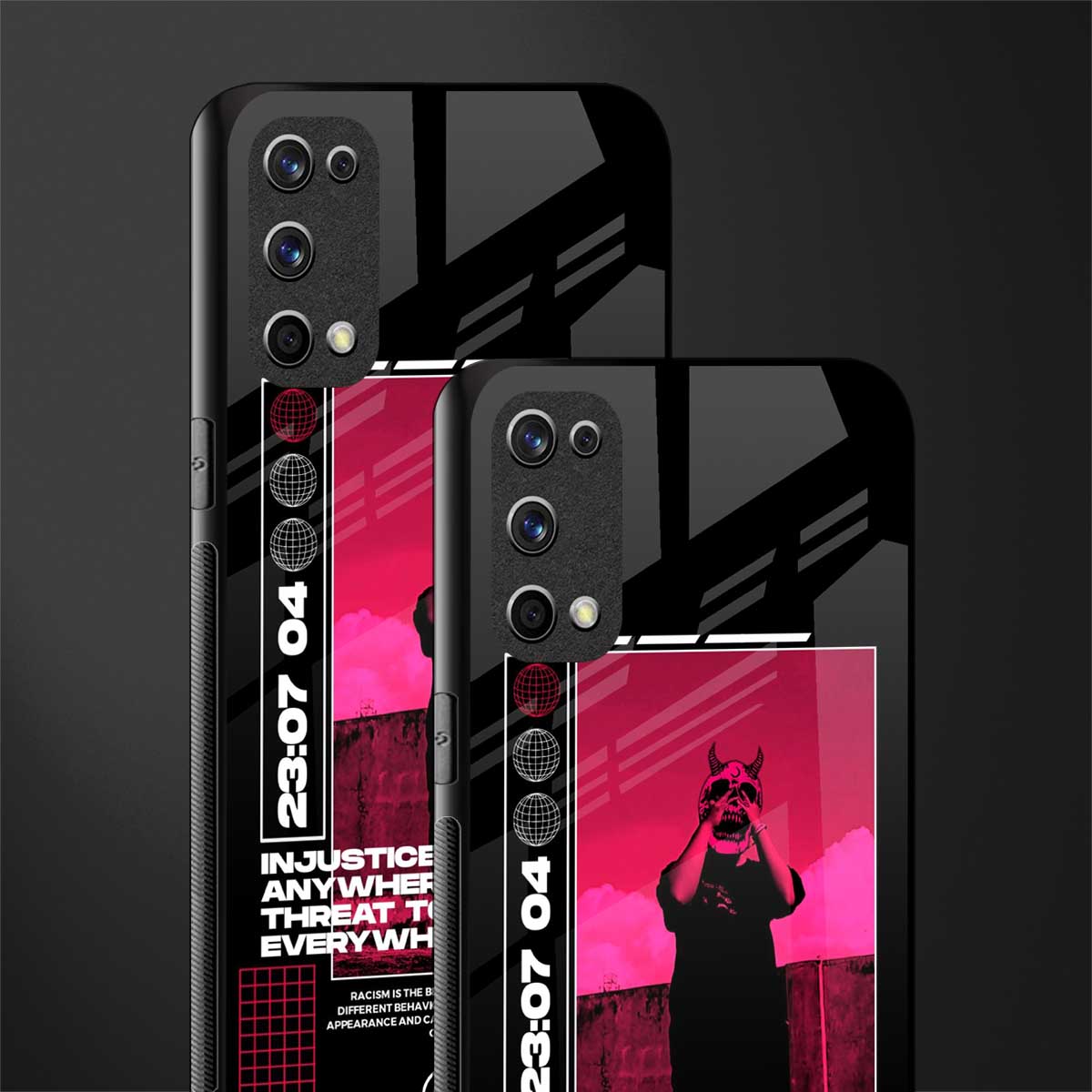 injustice glass case for realme x7 pro image-2