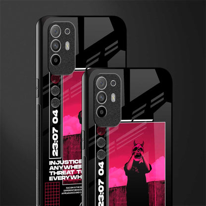 injustice glass case for oppo f19 pro plus image-2