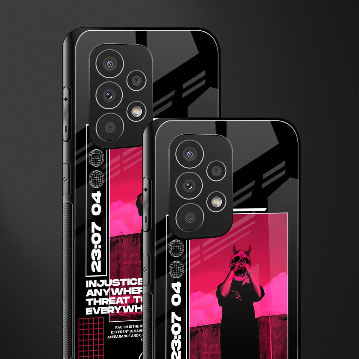 injustice back phone cover | glass case for samsung galaxy a73 5g