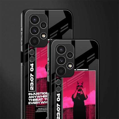 injustice back phone cover | glass case for samsung galaxy a13 4g