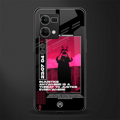 injustice back phone cover | glass case for oppo f21 pro 4g