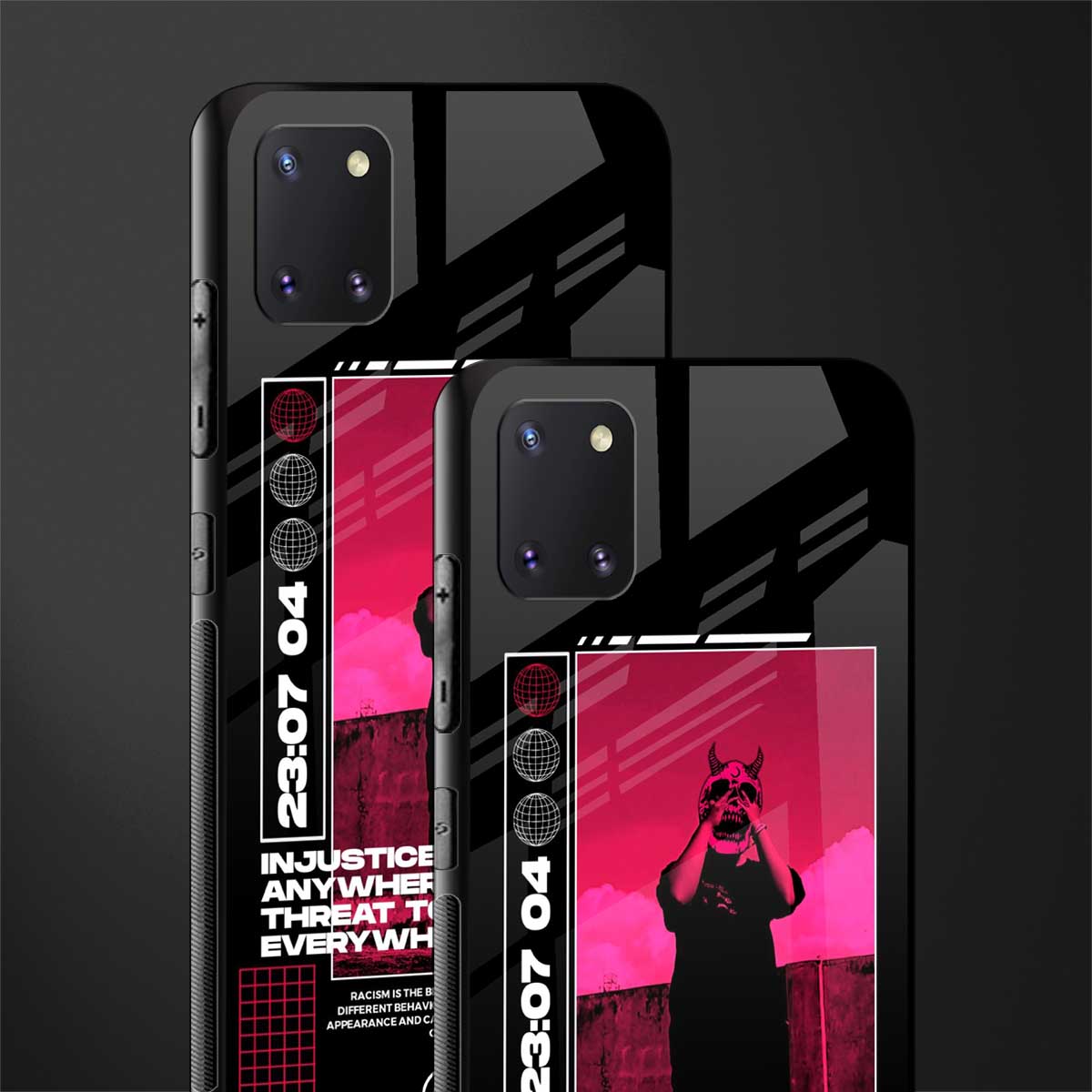 injustice glass case for samsung a81 image-2