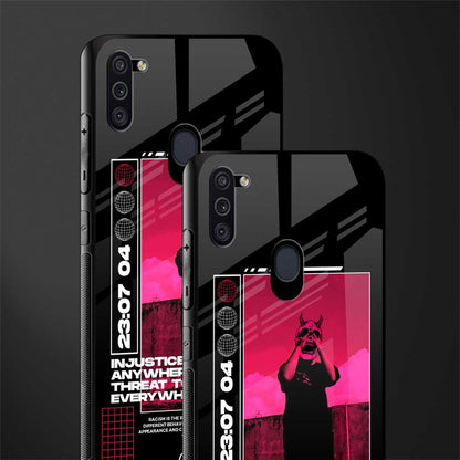 injustice glass case for samsung galaxy m11 image-2