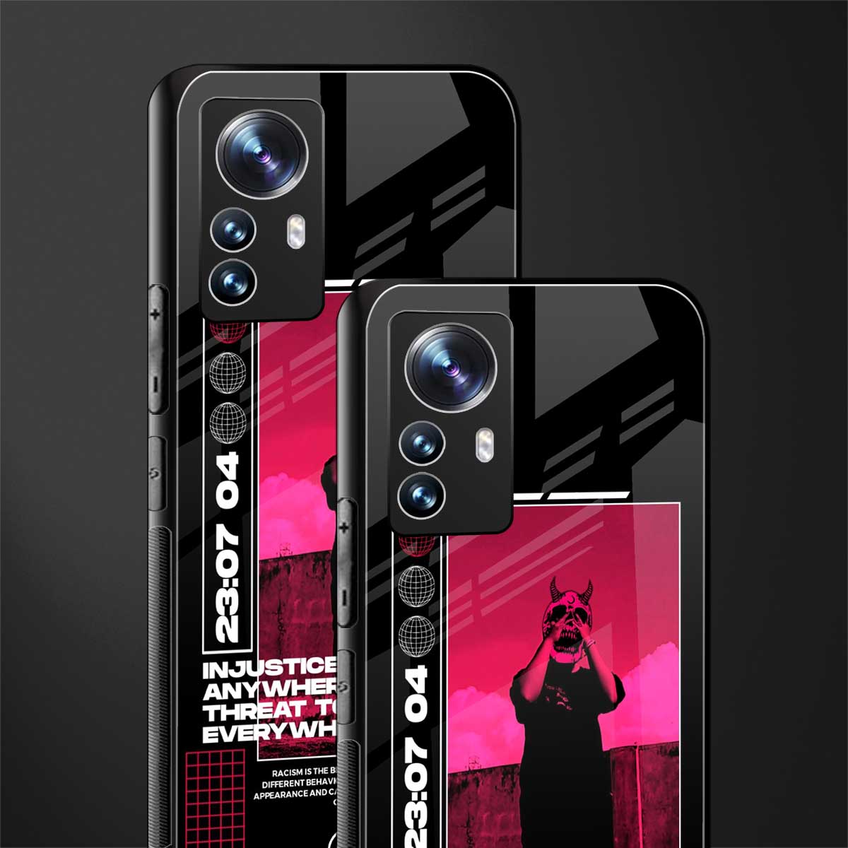 injustice back phone cover | glass case for xiaomi 12 pro