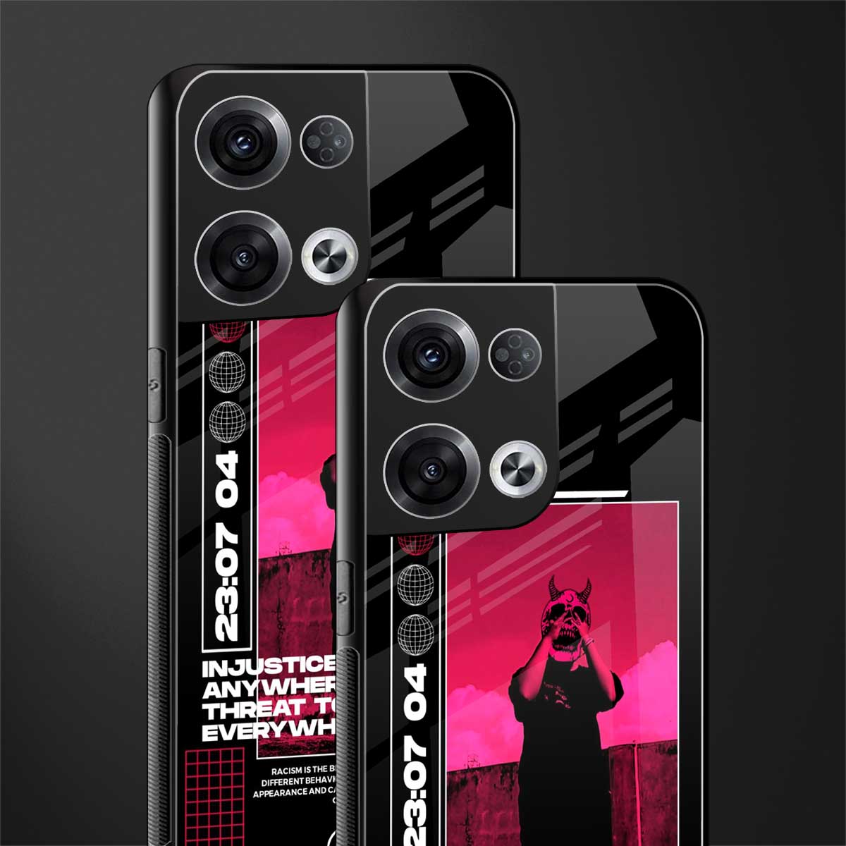 injustice back phone cover | glass case for oppo reno 8