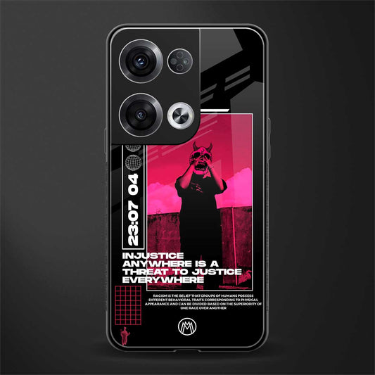 injustice back phone cover | glass case for oppo reno 8