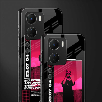 injustice back phone cover | glass case for vivo y16