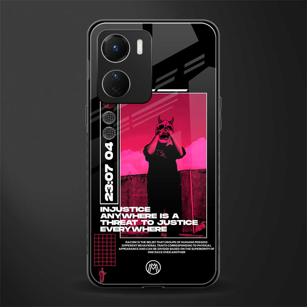 injustice back phone cover | glass case for vivo y16