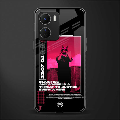 injustice back phone cover | glass case for vivo y16