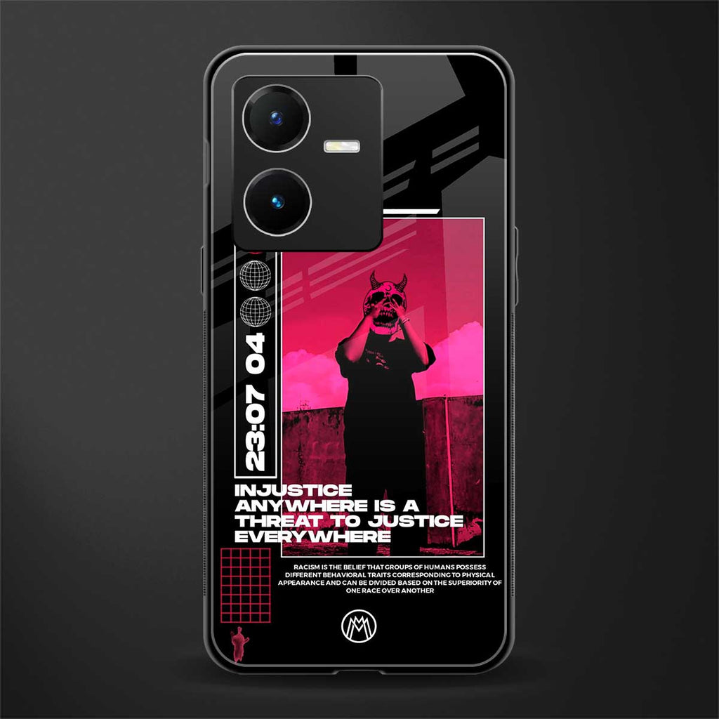 injustice back phone cover | glass case for vivo y22