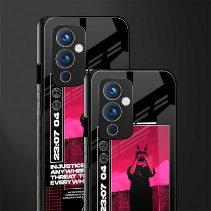 injustice back phone cover | glass case for oneplus 9