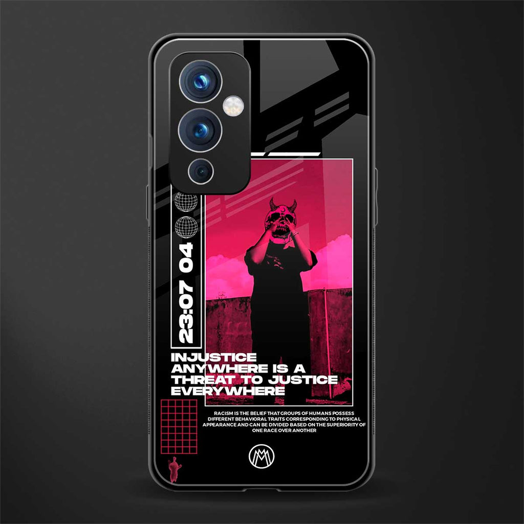 injustice back phone cover | glass case for oneplus 9