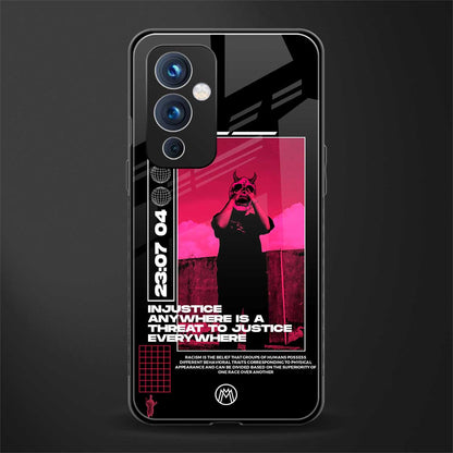 injustice back phone cover | glass case for oneplus 9
