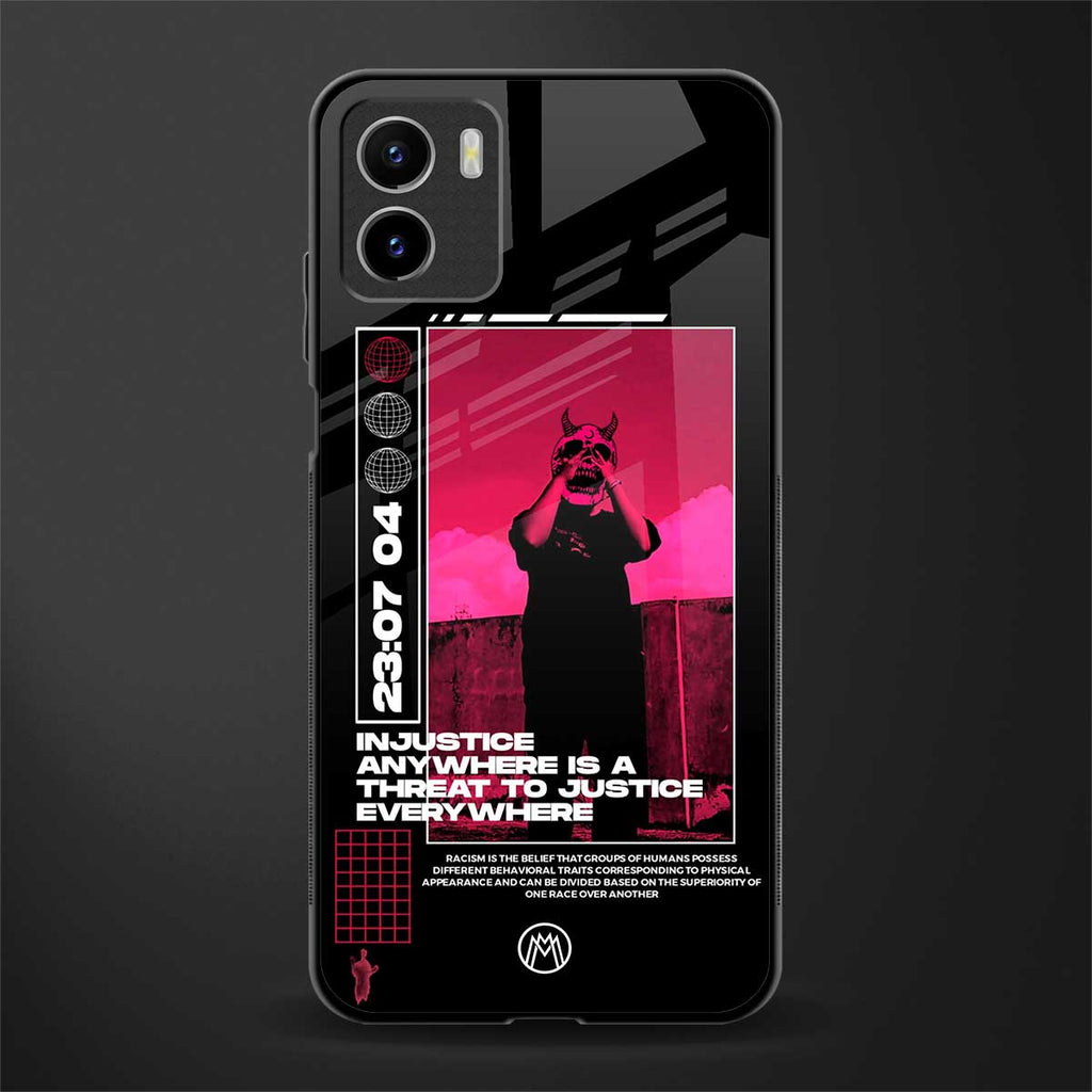 injustice back phone cover | glass case for vivo y72