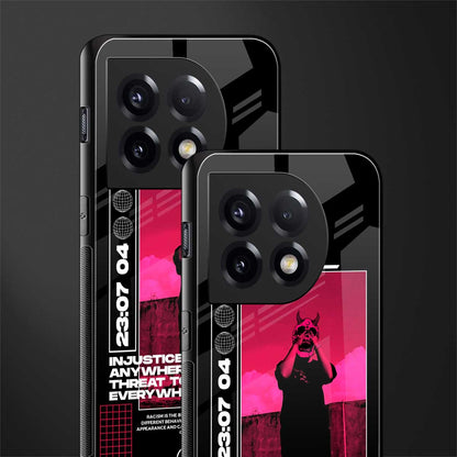 injustice back phone cover | glass case for oneplus 11