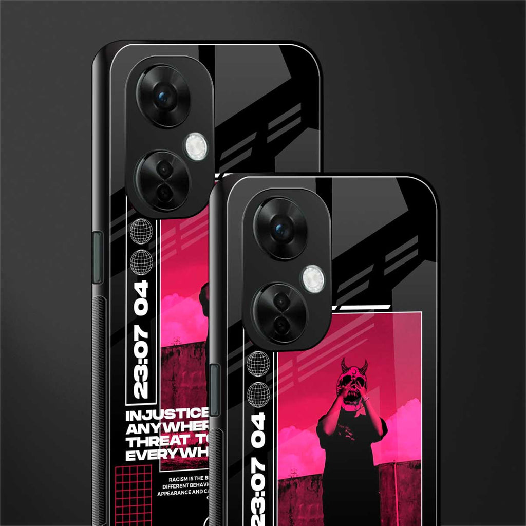 injustice back phone cover | glass case for oneplus nord ce 3 lite