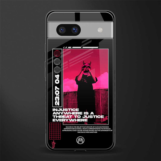 injustice back phone cover | glass case for Google Pixel 7A