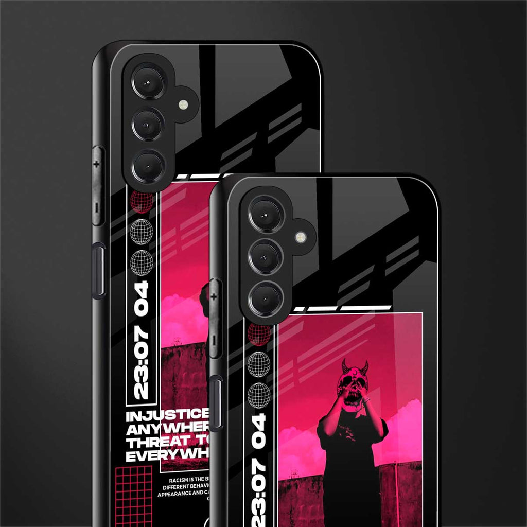 injustice back phone cover | glass case for samsun galaxy a24 4g