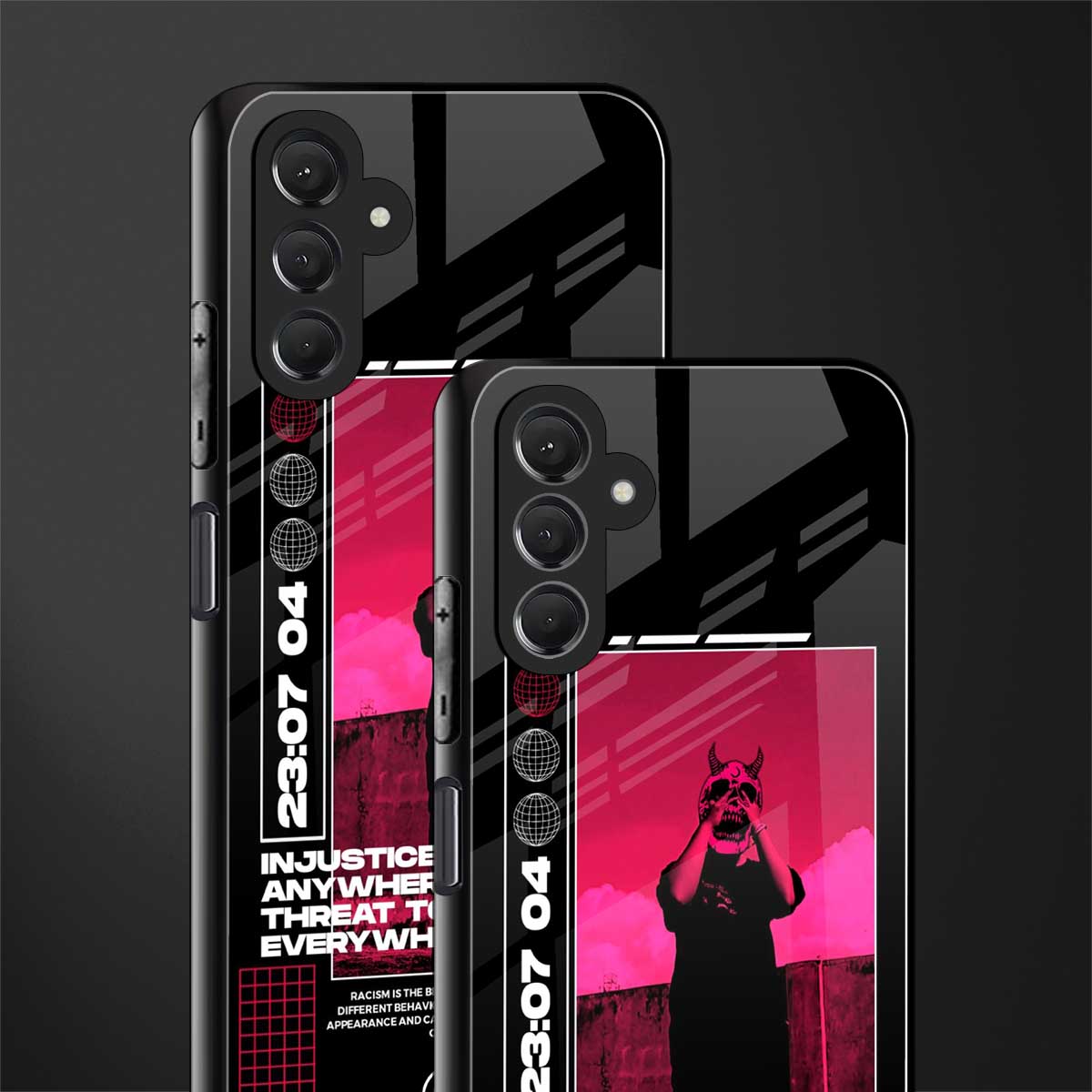injustice back phone cover | glass case for samsun galaxy a24 4g