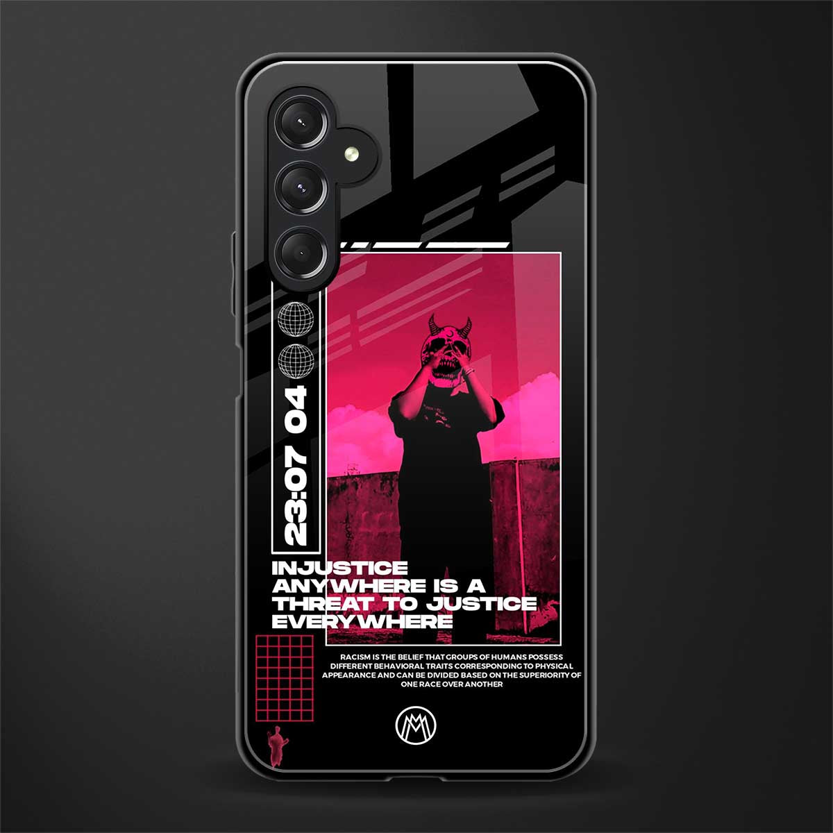 injustice back phone cover | glass case for samsun galaxy a24 4g