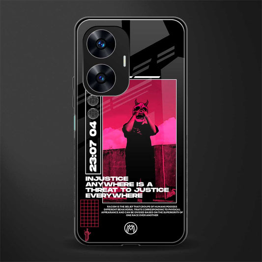 injustice back phone cover | glass case for realme c55