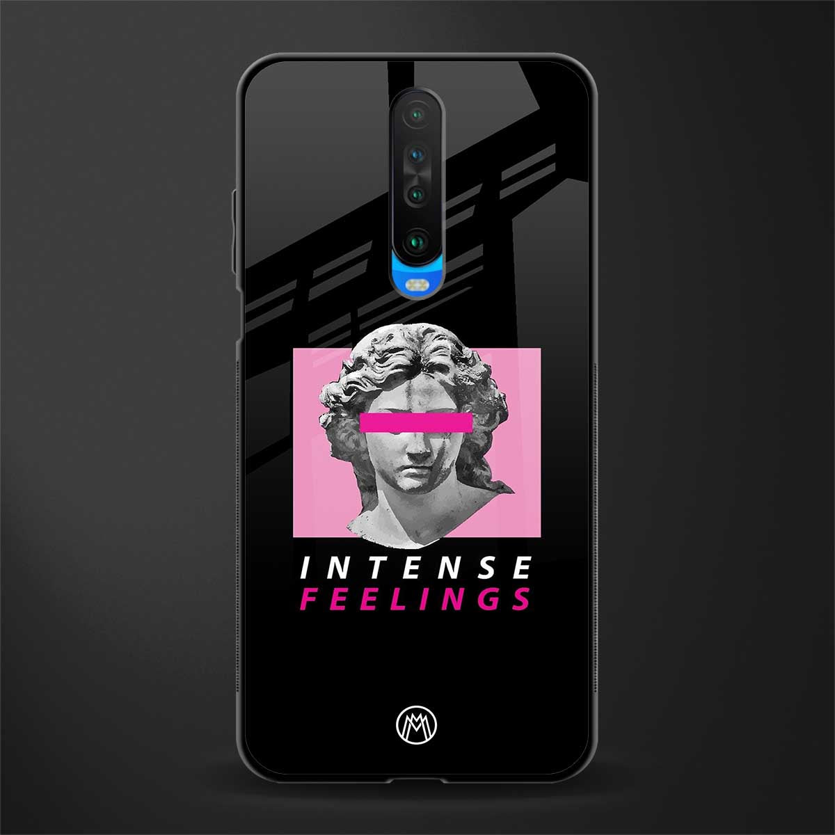 intense feelings glass case for poco x2 image