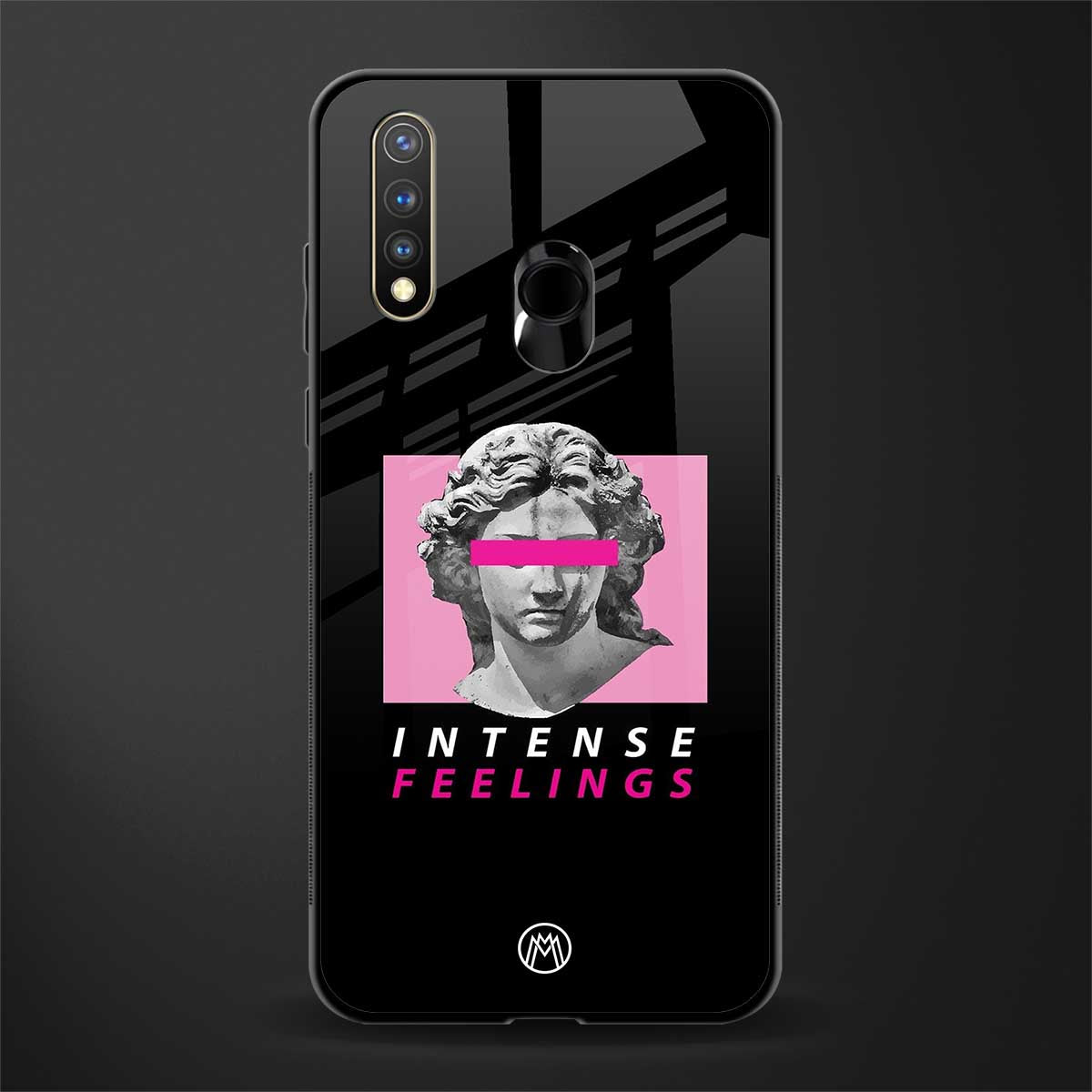 intense feelings glass case for vivo u20 image