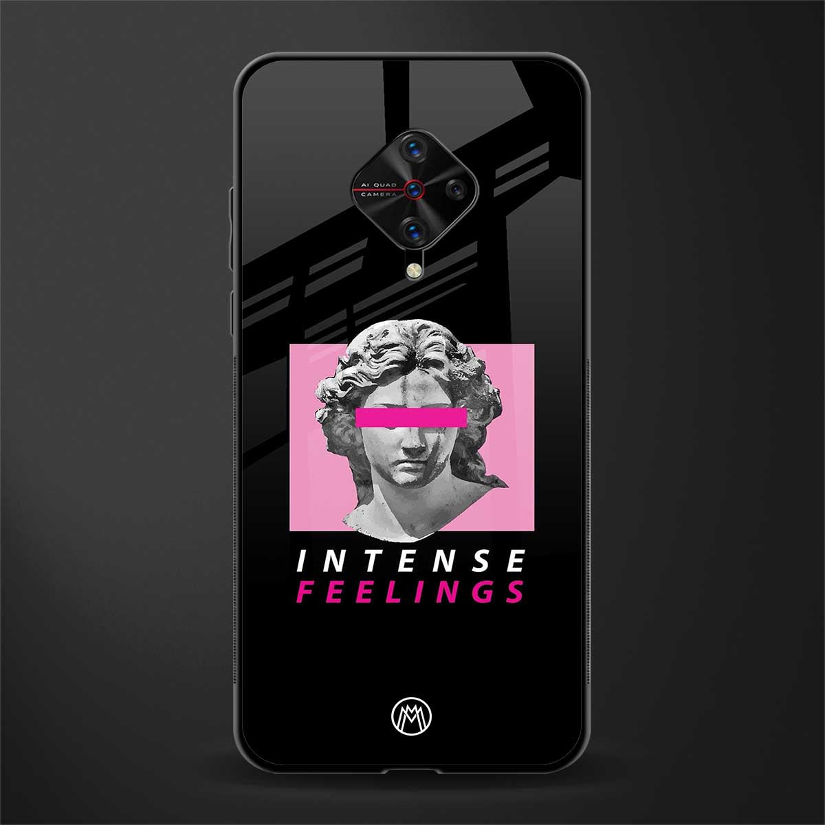 intense feelings glass case for vivo s1 pro image