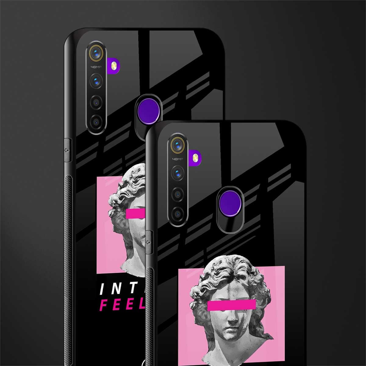 intense feelings glass case for realme 5i image-2
