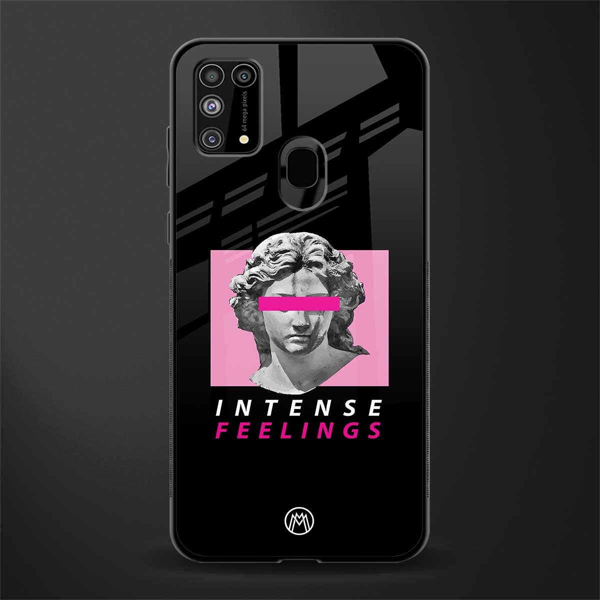 intense feelings glass case for samsung galaxy m31 image