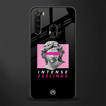 intense feelings glass case for redmi note 8 image