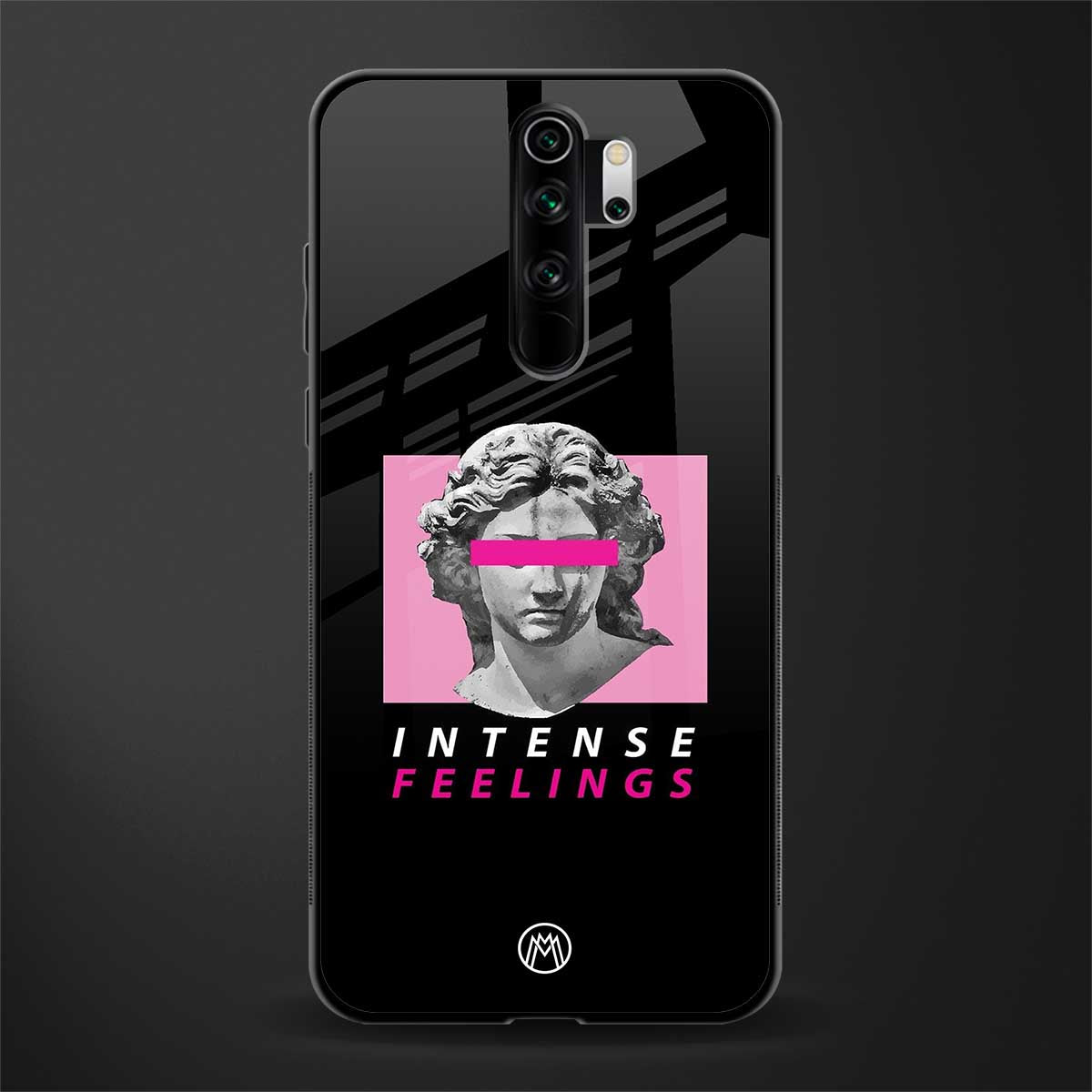 intense feelings glass case for redmi note 8 pro image