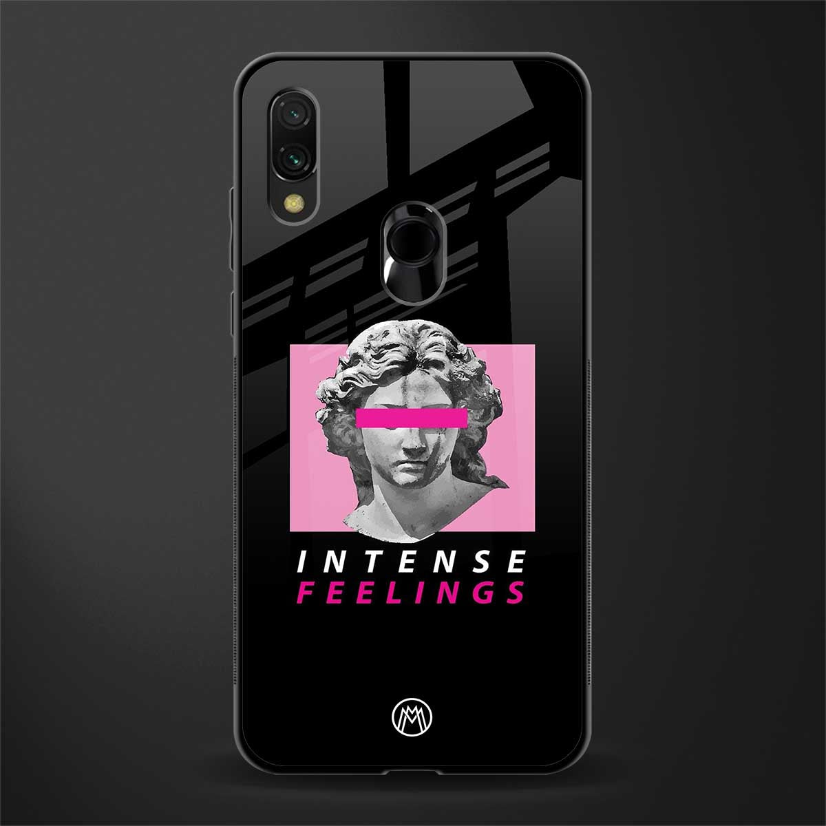 intense feelings glass case for redmi 7redmi y3 image