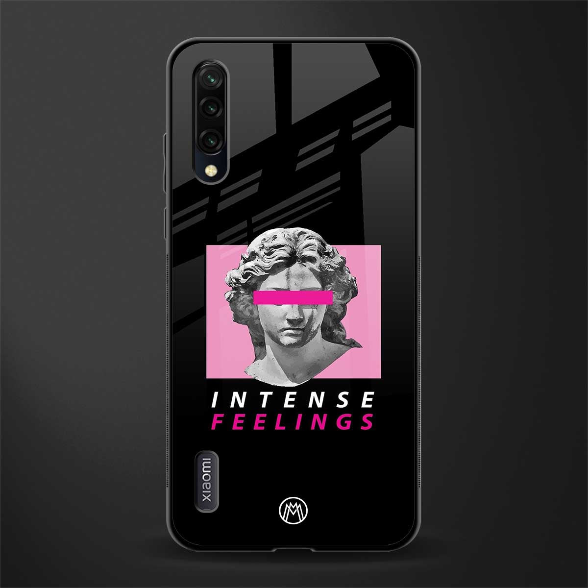 intense feelings glass case for mi a3 redmi a3 image