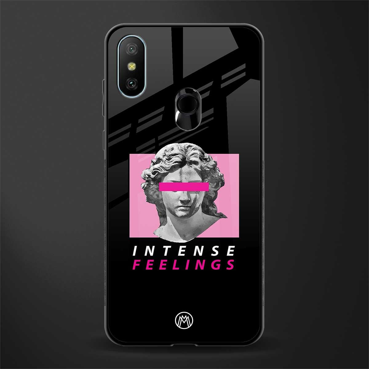 intense feelings glass case for redmi 6 pro image