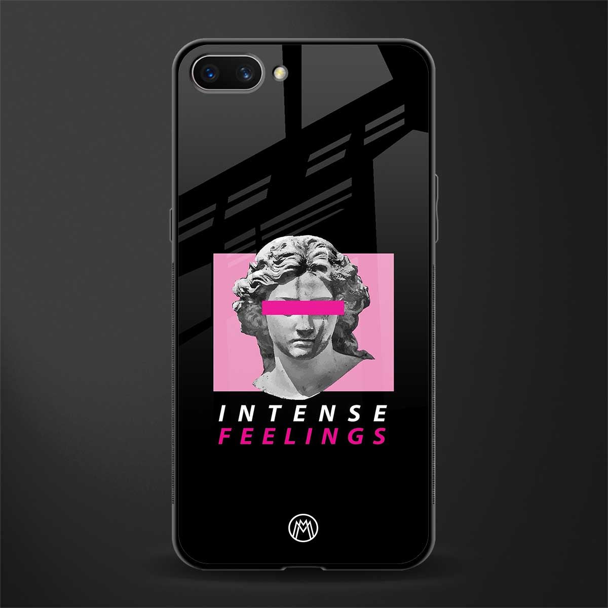 intense feelings glass case for realme c1 image