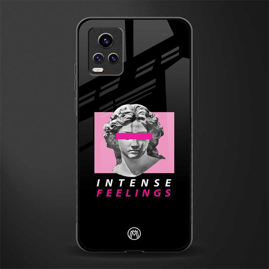intense feelings back phone cover | glass case for vivo y73