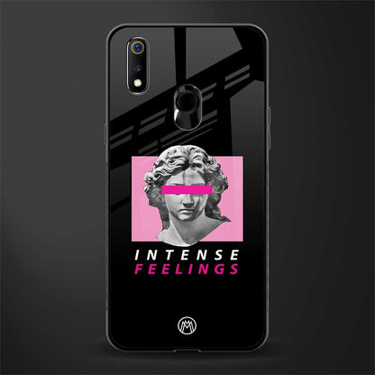 intense feelings glass case for realme 3 image